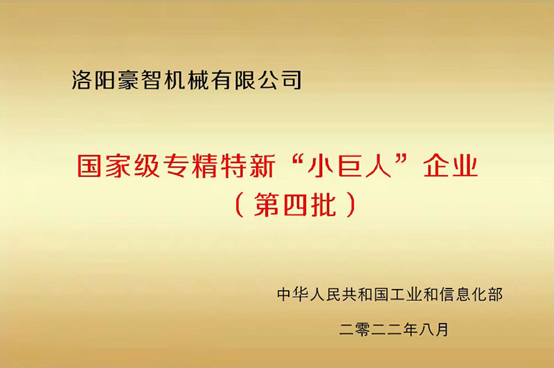 國家級(jí)專精特新“小巨人”企業(yè)
